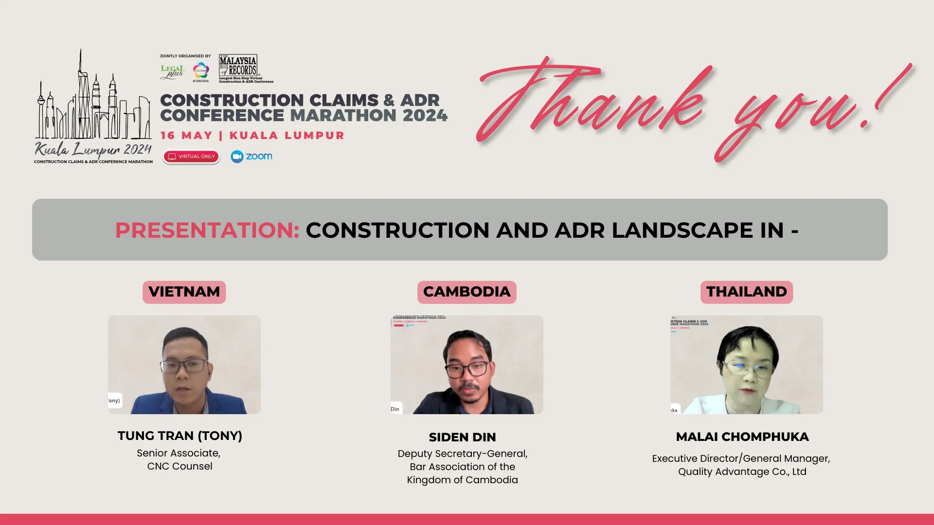 Photograph from Construction Claims and ADR Conference Marathon 2024, 11 of 11