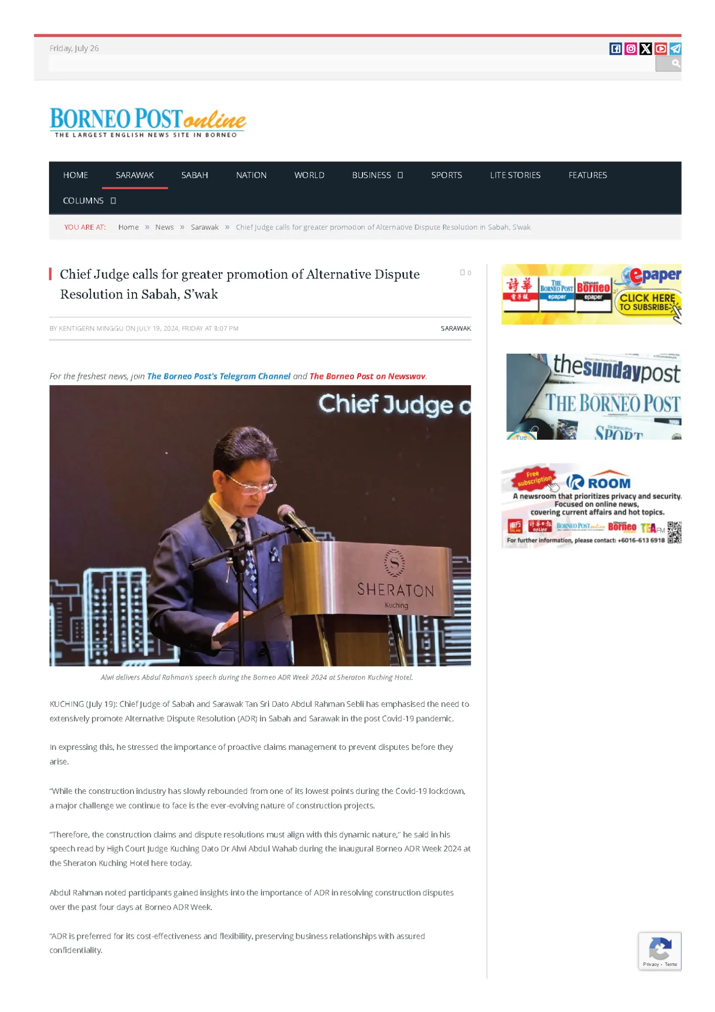 Photograph from Construction Claims and ADR Conference Sabah and Sarawak 2024, 4 of 186