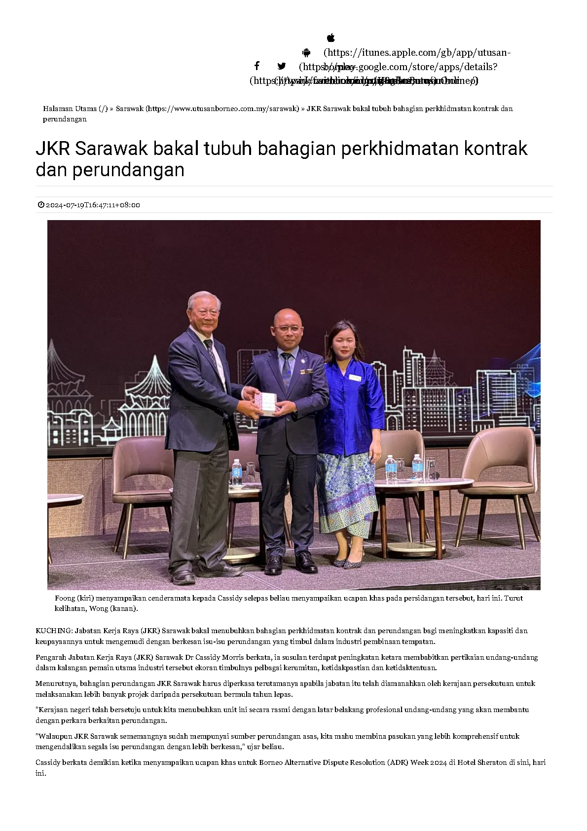 Photograph from Construction Claims and ADR Conference Sabah and Sarawak 2024, 6 of 186
