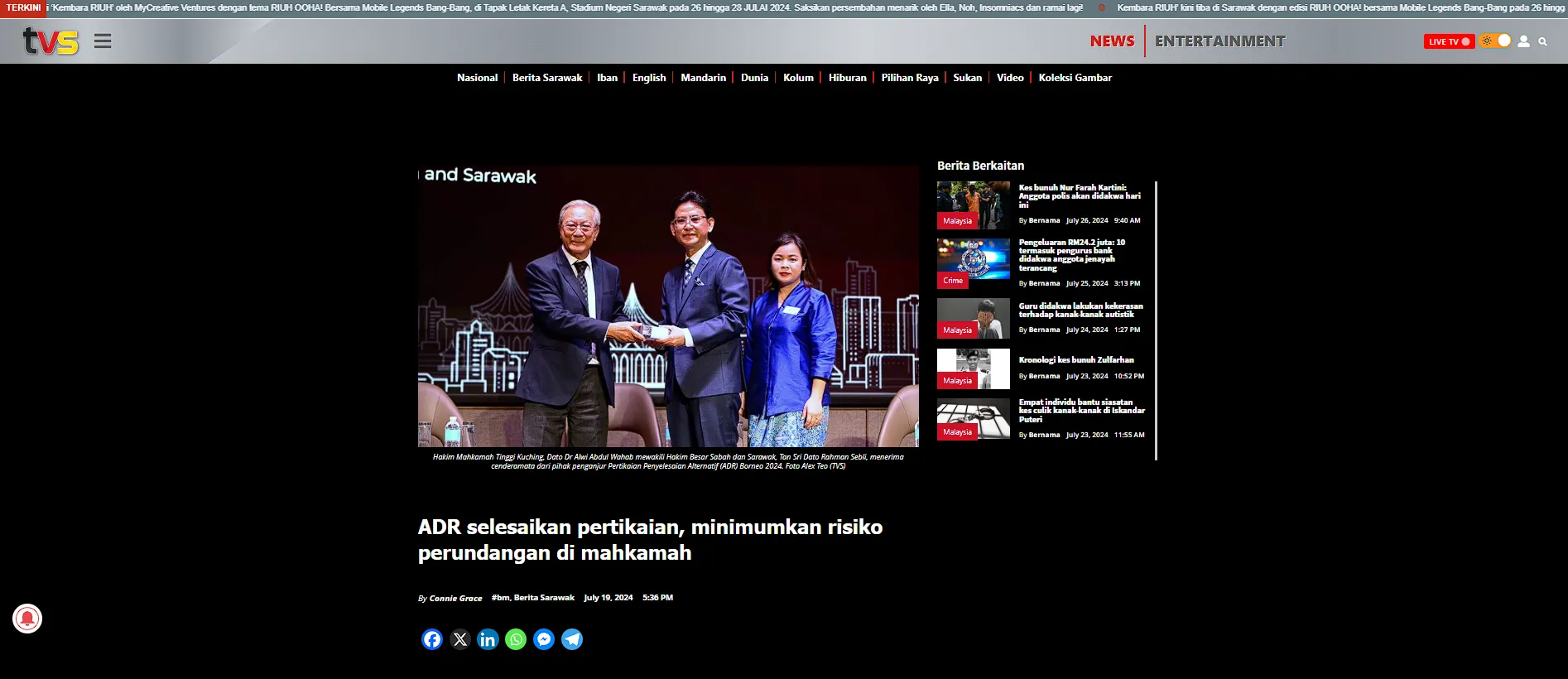 Photograph from Construction Claims and ADR Conference Sabah and Sarawak 2024, 8 of 186